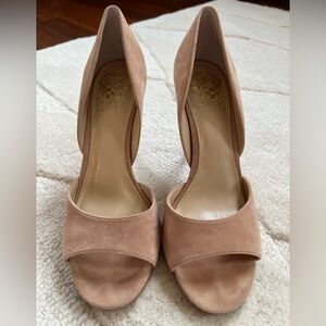 Vince Camuto Women's Blush Suede Heels
